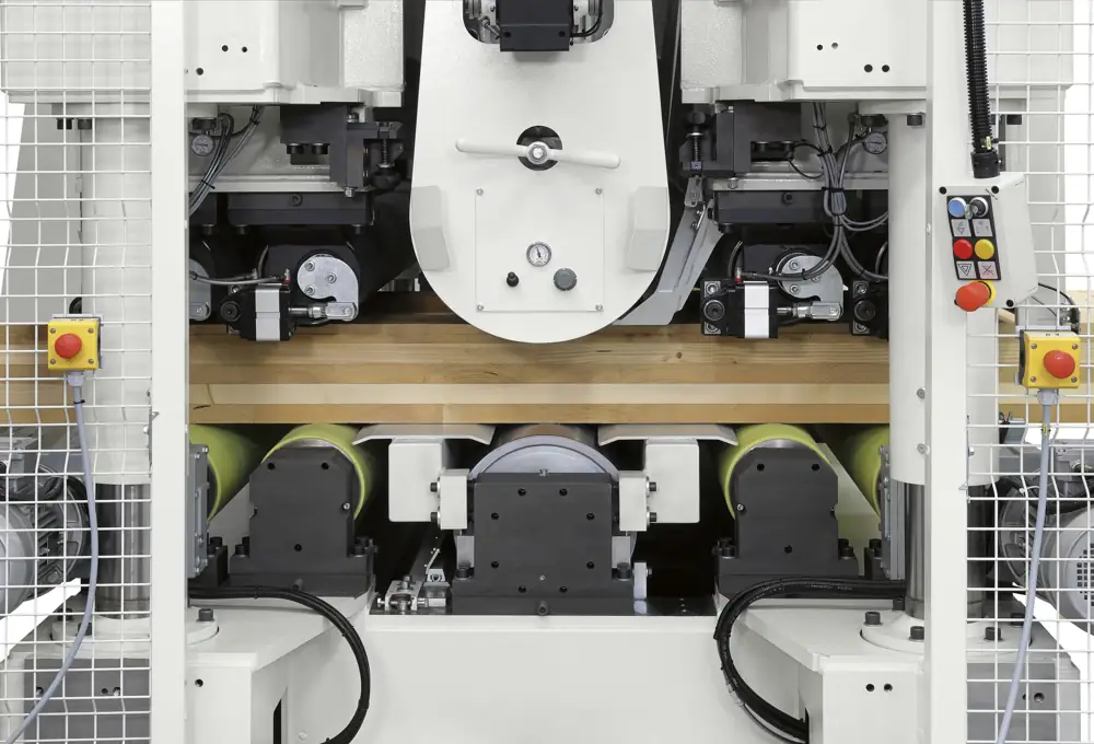 CLT panel between the upper and lower units of the DMC system XL