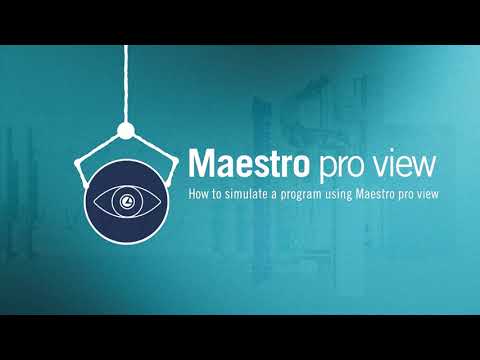 Simulacija z Maestro pro view